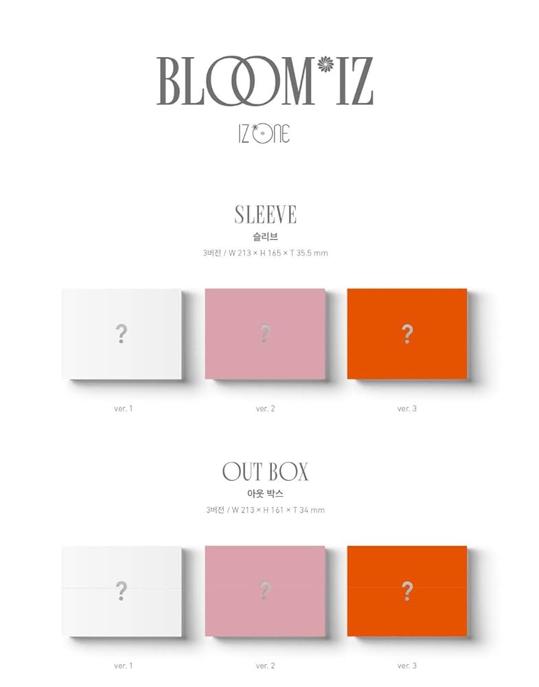 Amazon.com: Bloom*IZ (Random Cover) (Incl. 112pg Photobook, IZ*One