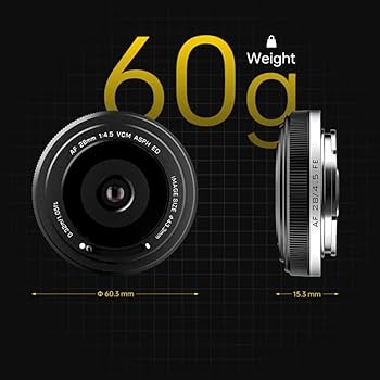 Amazon.co.jp: Viltrox AF 28mm F4.5 FE Chip 超薄型レンズ 広角レンズ