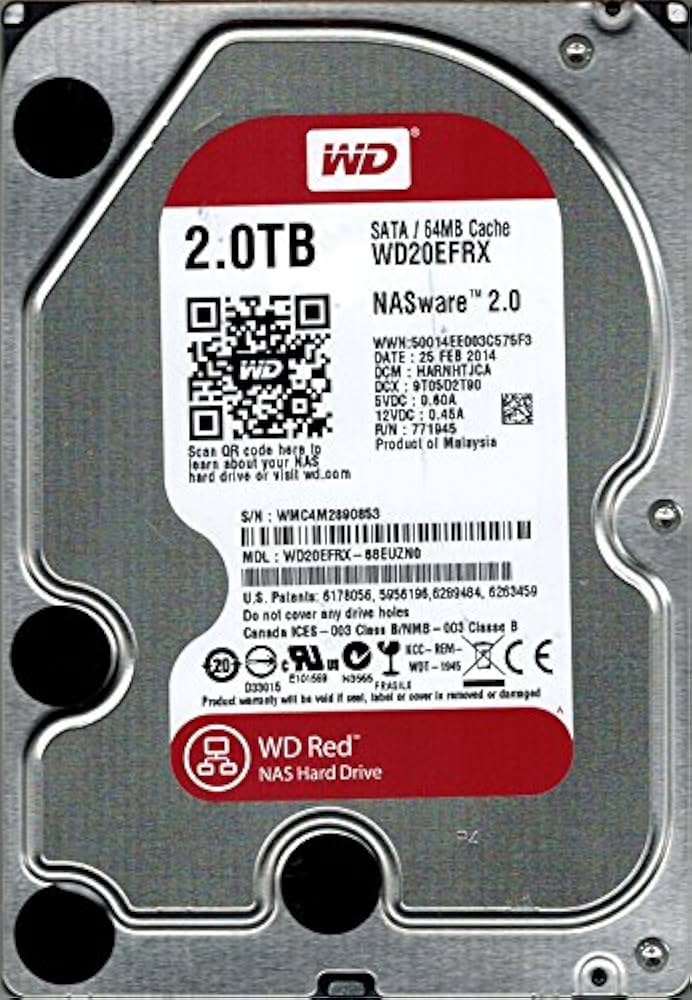 Amazon | Western Digital WD20EFRX-68EUZN0 2TB NAS DCM:HARNHTJCA WD