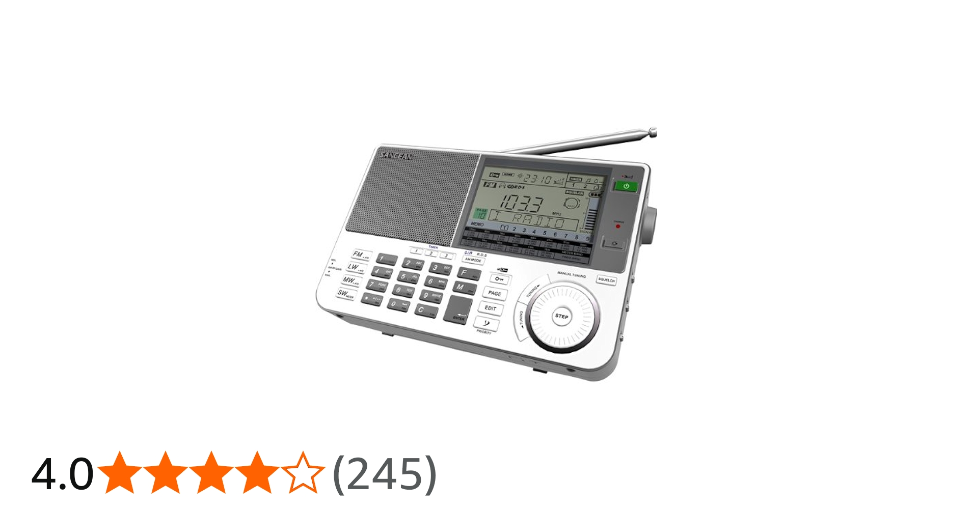 Amazon | Sangean ATS-909X (白) FM76-108MHz 100VACアダプター 日本語