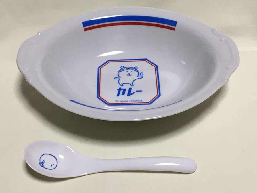 Amazon.co.jp: 自分ツッコミくま カレー皿＆スプーン セット : ホーム