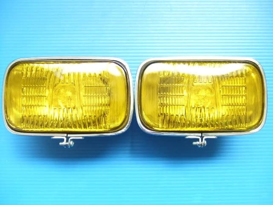 Amazon.co.jp: 当時物 グリル用 Pan製 15cm 角型 フォグランプ 旧車