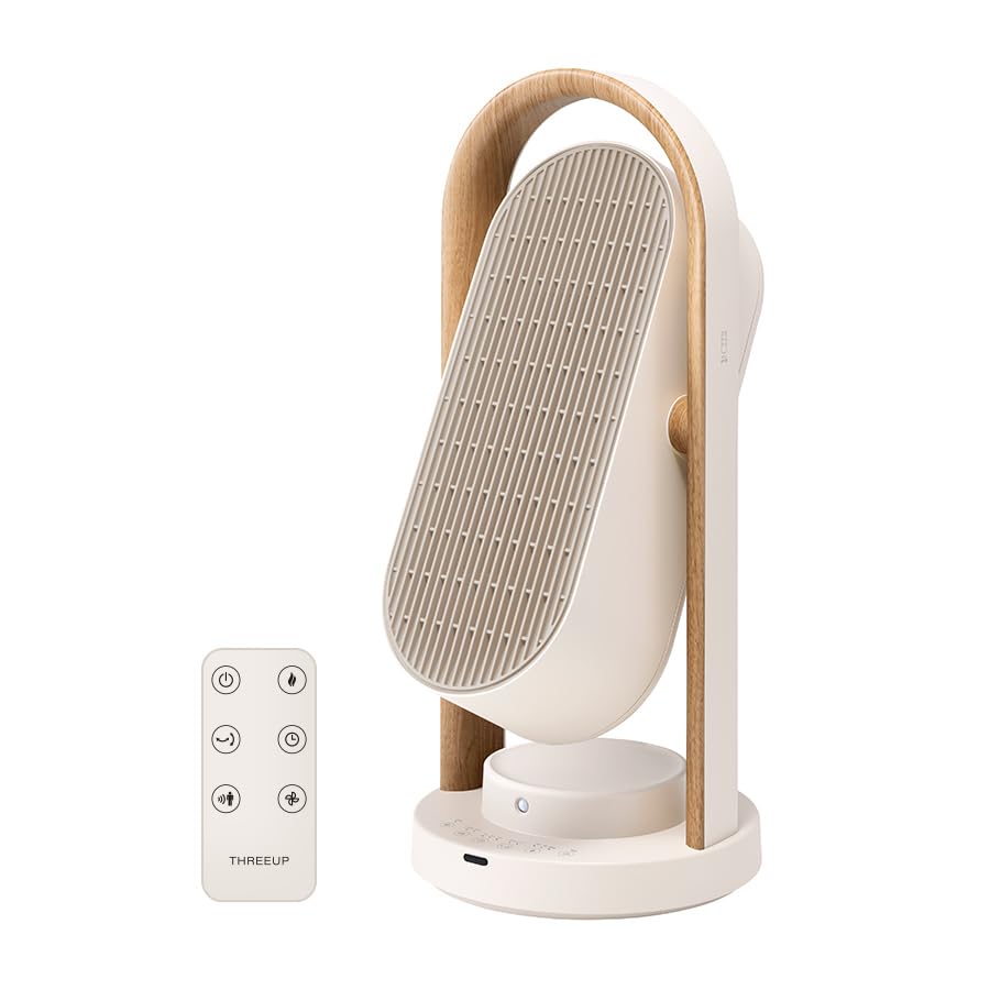 Amazon | スリーアップ セラミックヒーター 上下左右自動首振り 節電