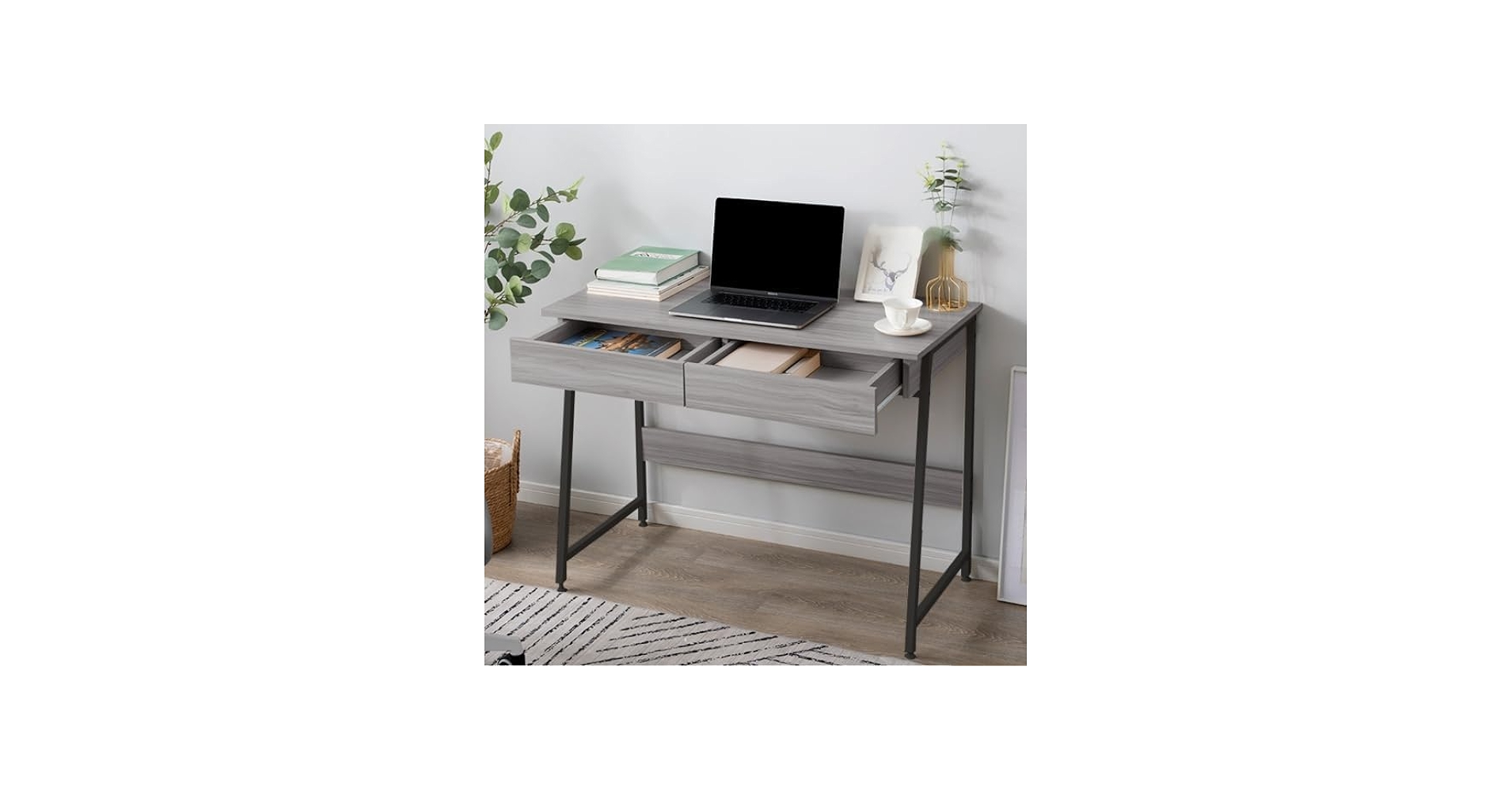 Amazon | パソコンデスク 引き出し 幅100cm 収納 机 デスク 引き出し