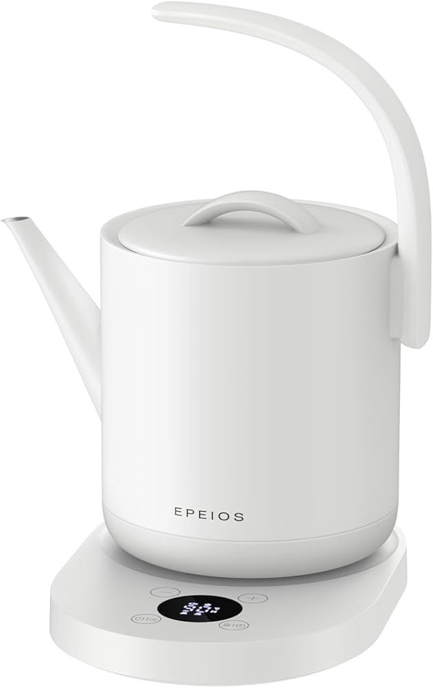 Amazon | エペイオス(Epeios) 電気ケトル 温度調節 ケトル 電気 0.75L