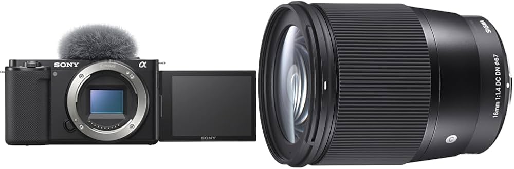 Amazon.co.jp: SONY(ソニー) 【ZV-E10 と シグマ広角単焦点レンズ(16mm