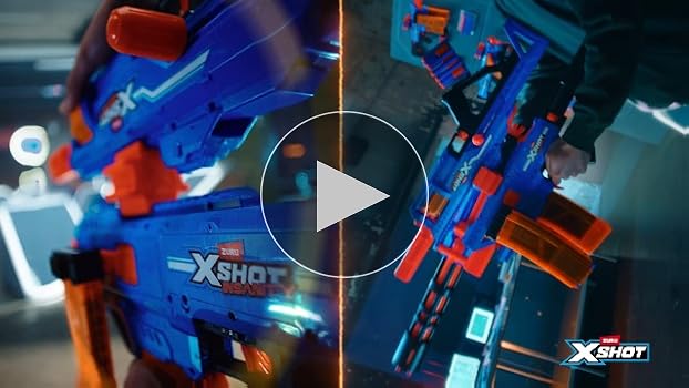 Amazon.com: XSHOT Insanity Motorized Clip Mania Dart Blaster with