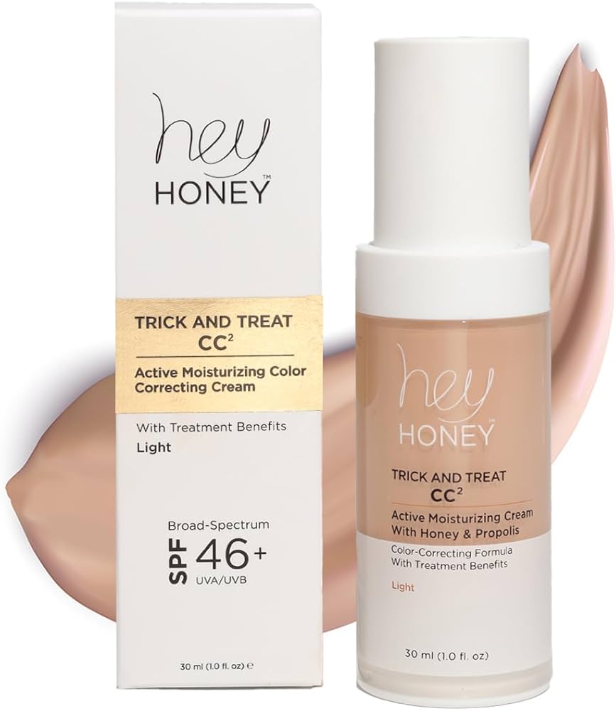Amazon.com: Hey Honey Trick and Treat CC² Cream SPF 46 | Active