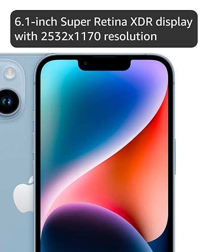 Amazon.com: Apple iPhone 14、256GB、藍色- 解鎖(翻新) : 手機和配件