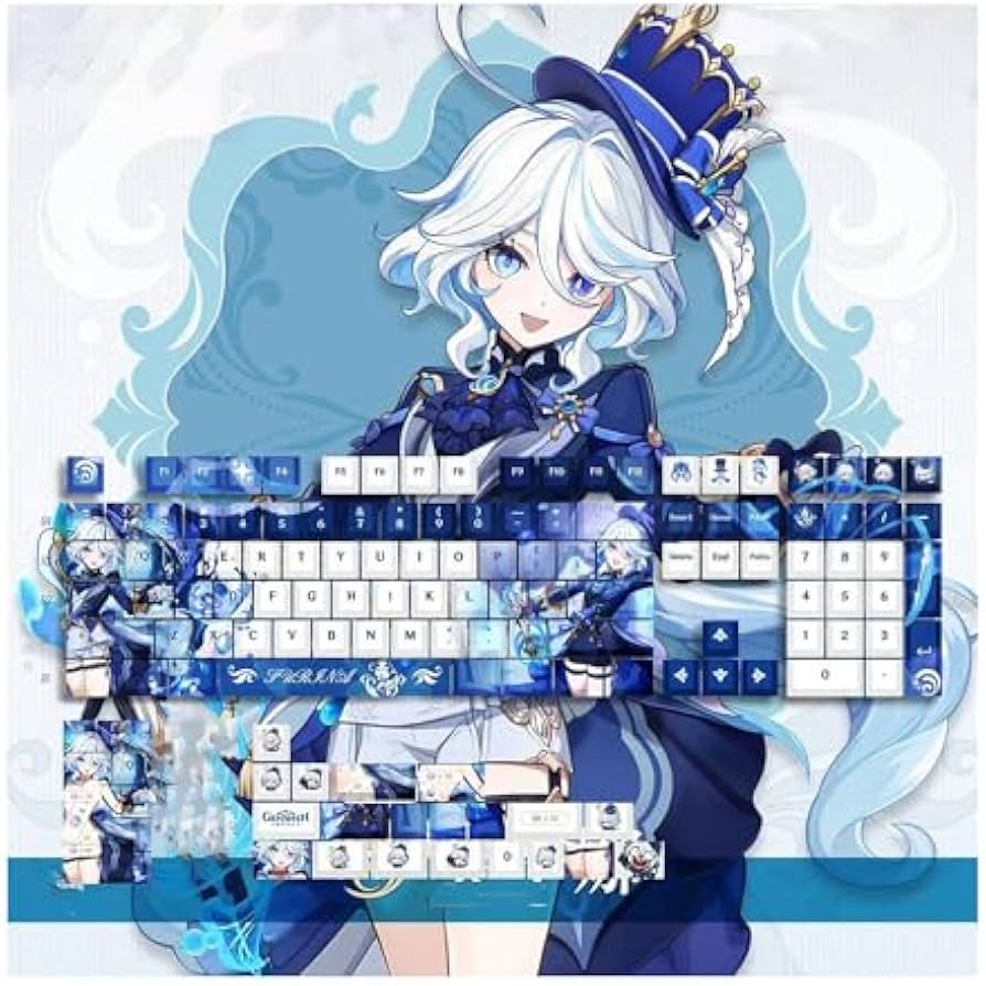 Amazon.co.jp: YHN 原神 周辺 フリーナ キーキャップ PBT染め 昇華 OEM