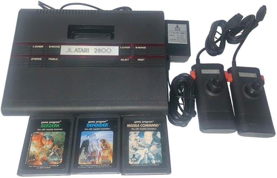 ATARI2800 本体 アタリ ソフト付きAtari 2800 ゲーム機 本体 ソフト5