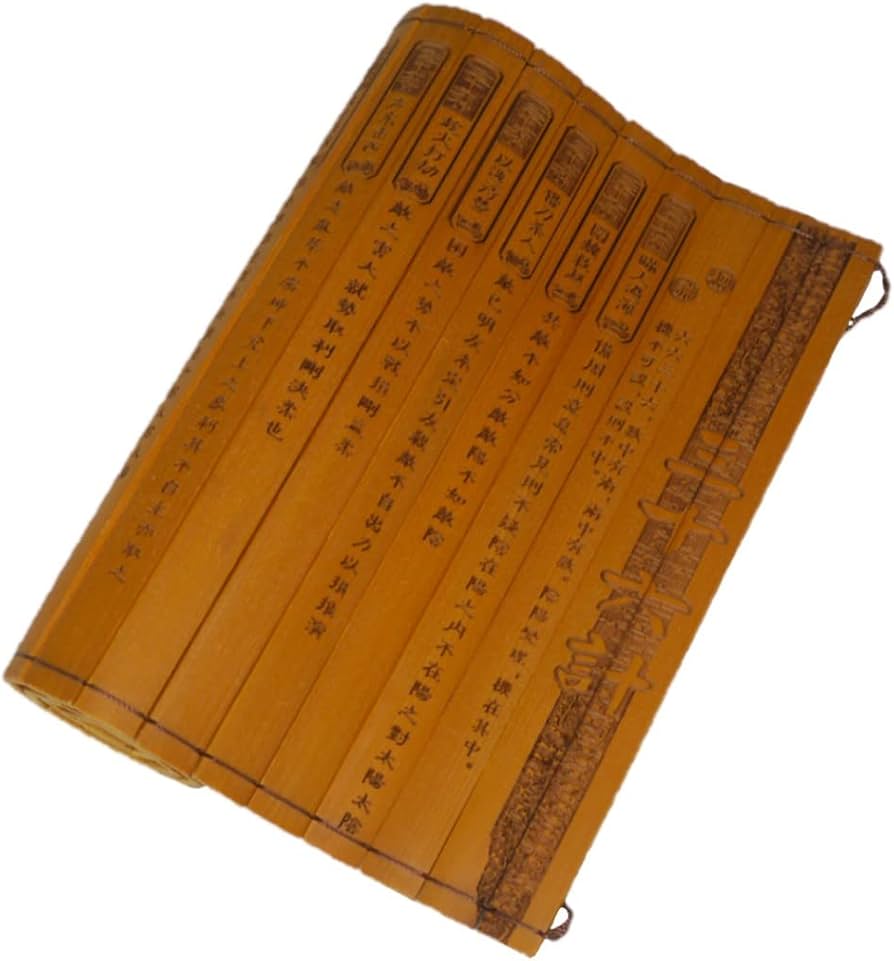 Amazon.co.jp: 竹簡 茶経 心経 孫氏兵法 論語 三十六計 竹彫刻古典竹簡