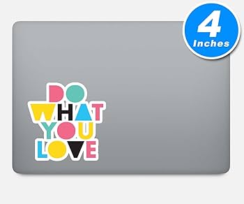 Amazon.com: Do What You Love Sticker Inspirational Quotes Stickers
