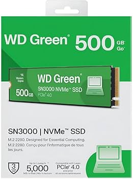 Amazon.com: Western Digital 500GB WD Green SN3000 NVMe Internal