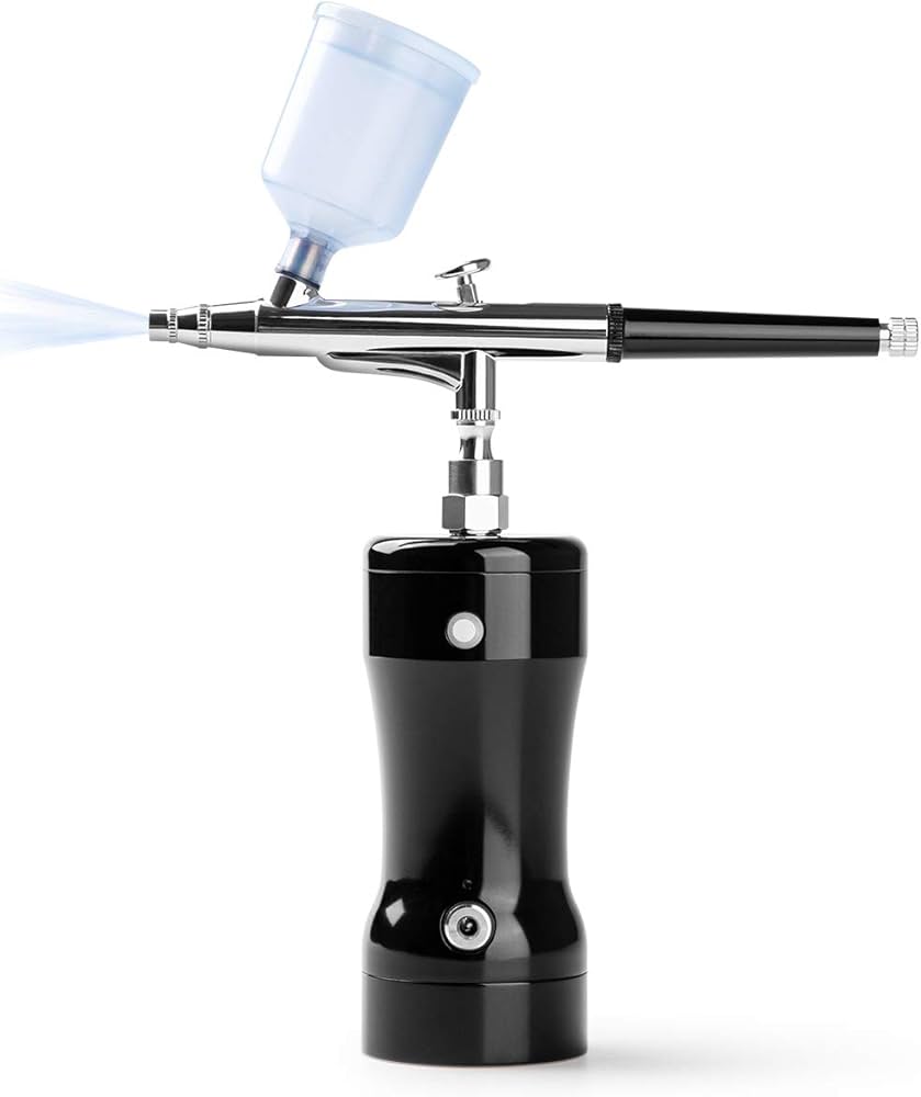 Amazon | エアブラシ ダブルアクション コンプレッサー セット カップ