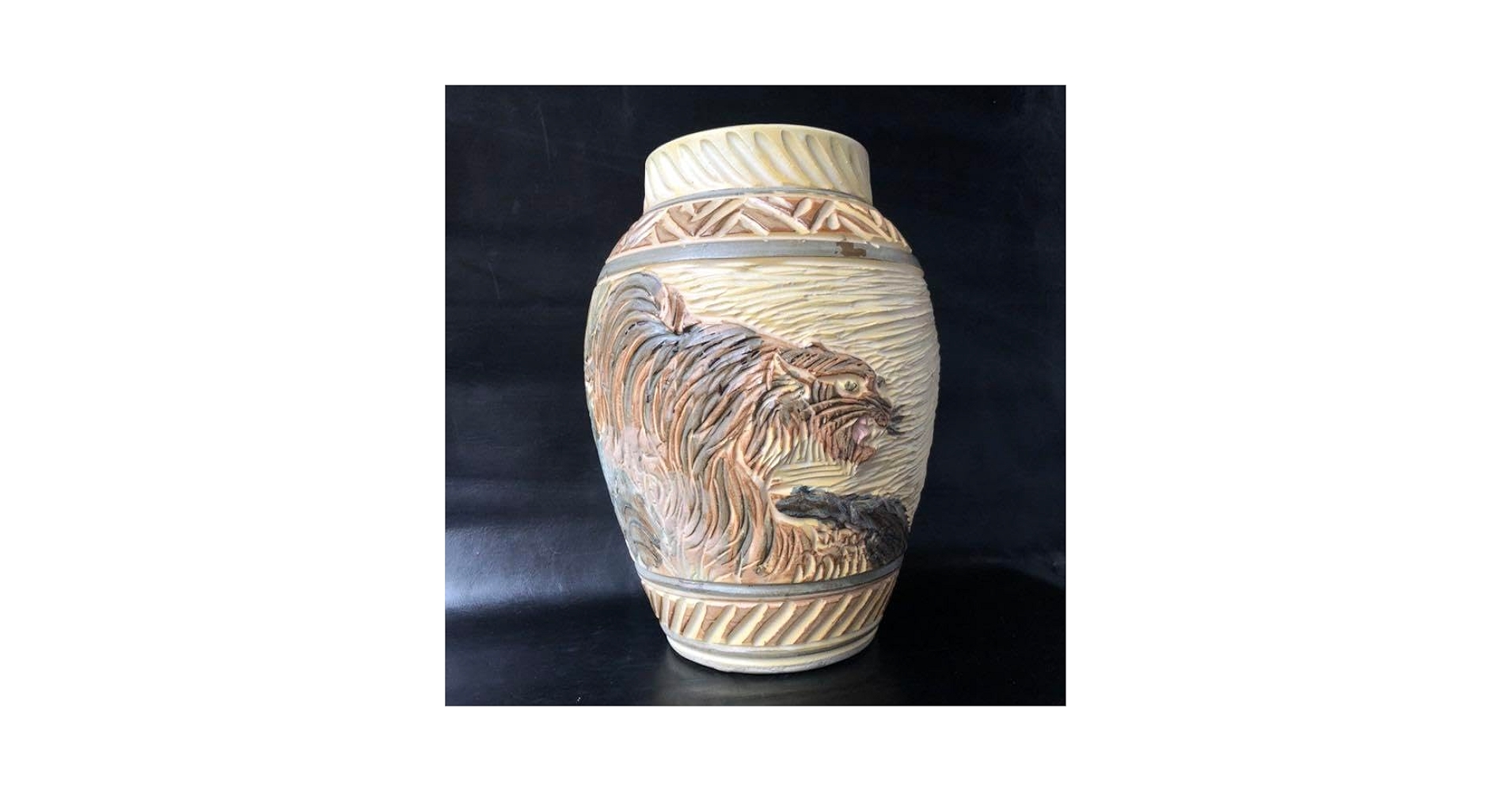 人間国宝級◇蔵から凄い龍が舞う壺が出てきた、壺、花瓶、花道具