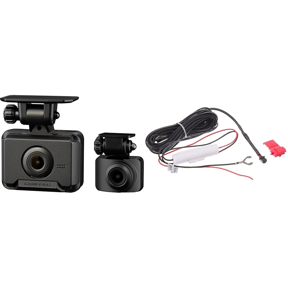 Amazon | 【セット買い】コムテック ドライブレコーダー ZDR043 前後2