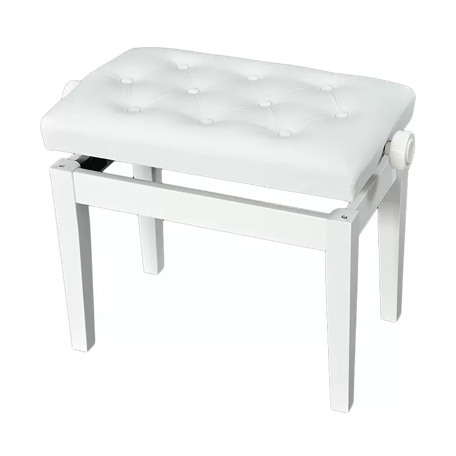 Amazon.co.jp: ピアノ 椅子 高さ調整可能 白 黒 高低自在椅子 木製