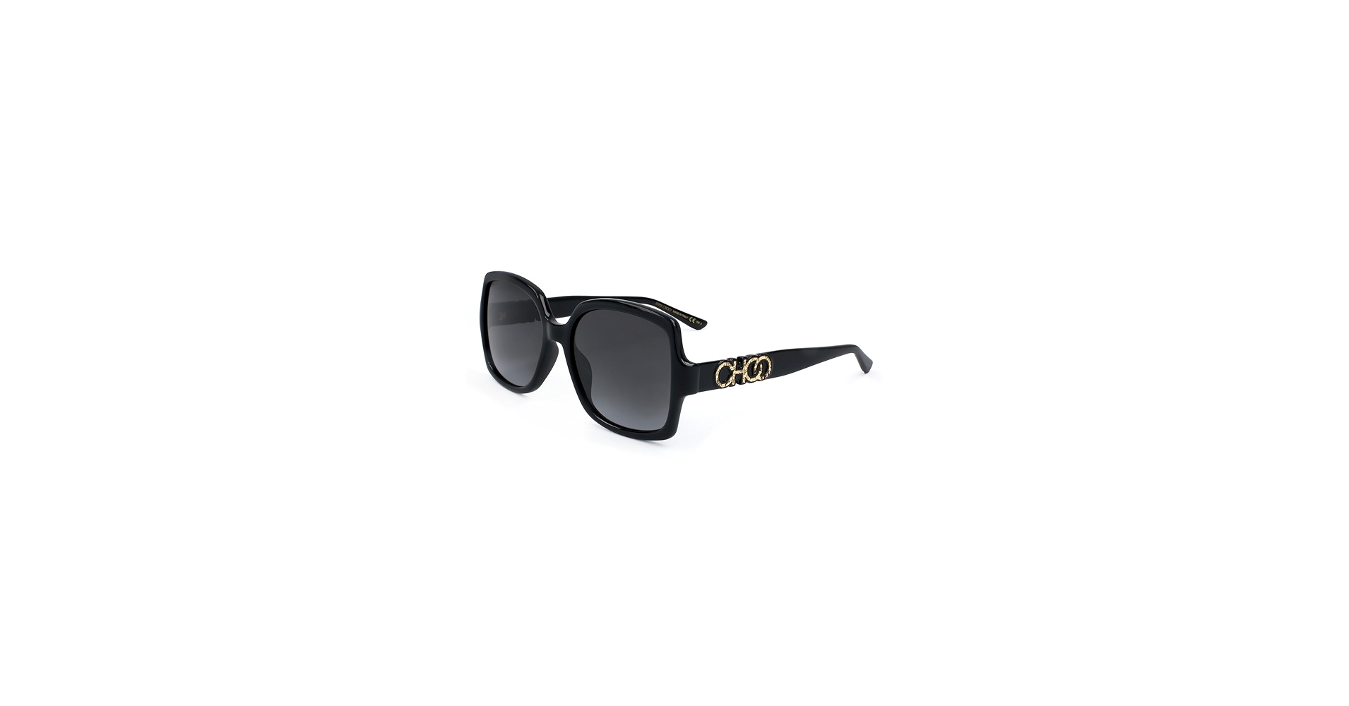 Amazon.com: JIMMY CHOO Square Sunglasses Sammi/G 8079O Black 55mm