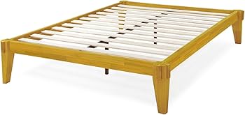 Amazon.com: Bme Chalipa 14” Queen Bed Frame - Solid Wood Platform