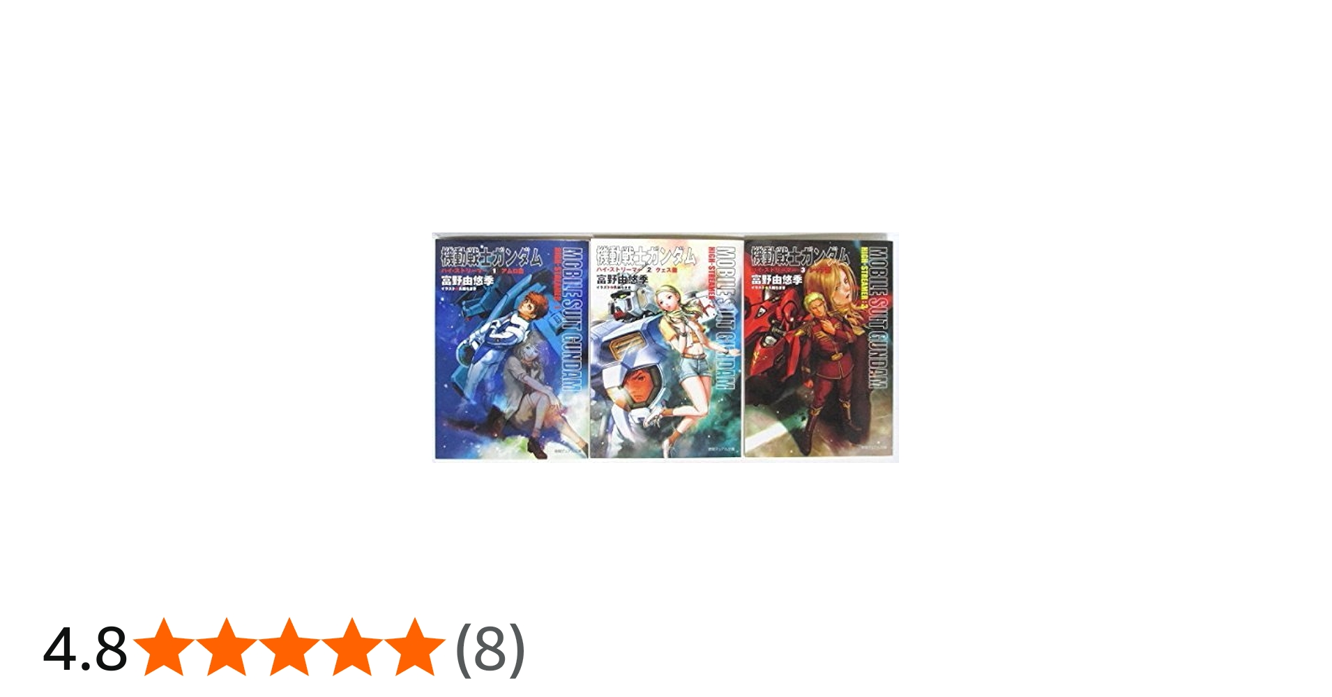 Amazon.co.jp: 機動戦士ガンダム ハイ・ストリーマー 文庫 1-3巻セット