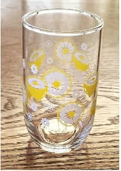 Amazon | レトロ レモン レトロポップ レモン柄 グラス ガラス 4点