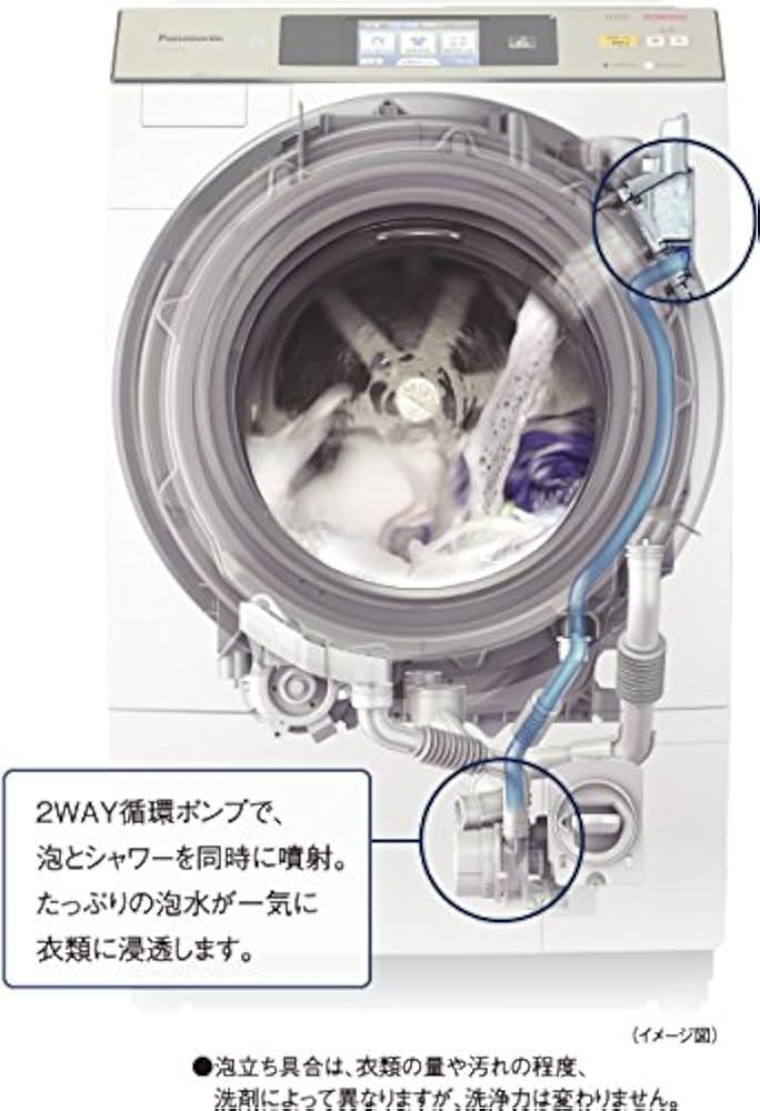Amazon | Panasonic ドラム式洗濯乾燥機 左開き 10kg クリスタル