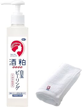 Amazon.co.jp: アズマ商事 酒粕白玉ピーリング 270g 【今治タオル付き