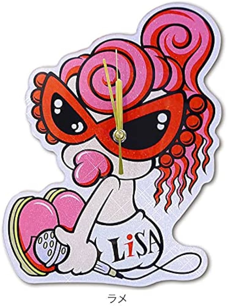Amazon.co.jp: 100個Hystericmini LiSA MiNI Wall Clock ラメ入り