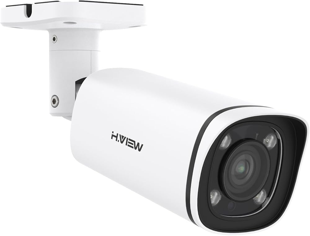 Amazon.co.jp: H.View 屋外 防犯カメラ 赤外線 防犯カメラ 800万画素