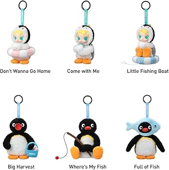 Amazon.co.jp: POP MART Baby Molly × Pingu Happy Fishing シリーズ