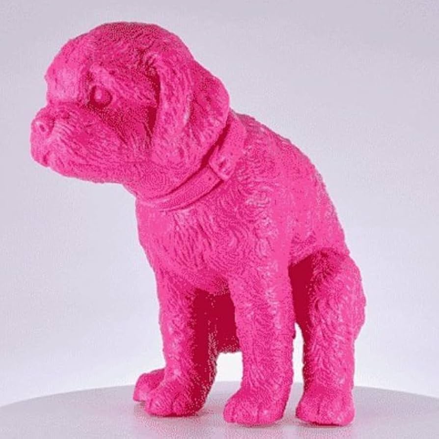 Amazon.co.jp: いきむ犬 トイ・プードル Harajuku Pink ソフトビニール