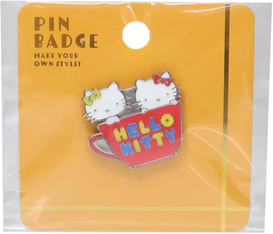 Amazon | ハローキティ[ピンバッジ]ピンズ/カップ サンリオ | バッジ