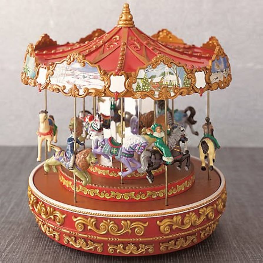 Amazon.com: Mr. Christmas Triple Decker Carousel : Home & Kitchen