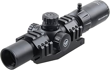 Vector Optics Mustang 1-4x30mm, 1/2 MOA, 30mm Tube, Red, Green