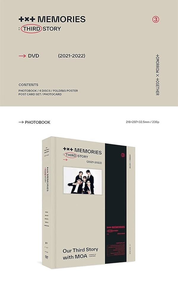 TXT MEMORIES THIRD STORY DVD K-POP SEALED: TXT: Amazon.ca: Music