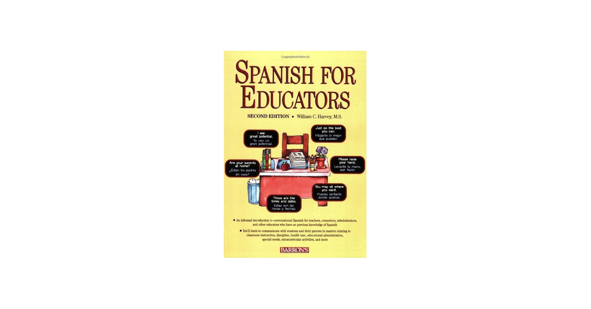 Amazon.com: Spanish for Educators: 9780764135514: Harvey, William