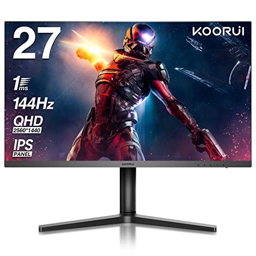 Amazon.co.jp: KOORUI ゲーミングモニター 27インチ QHD 144HZ 1ms IPS