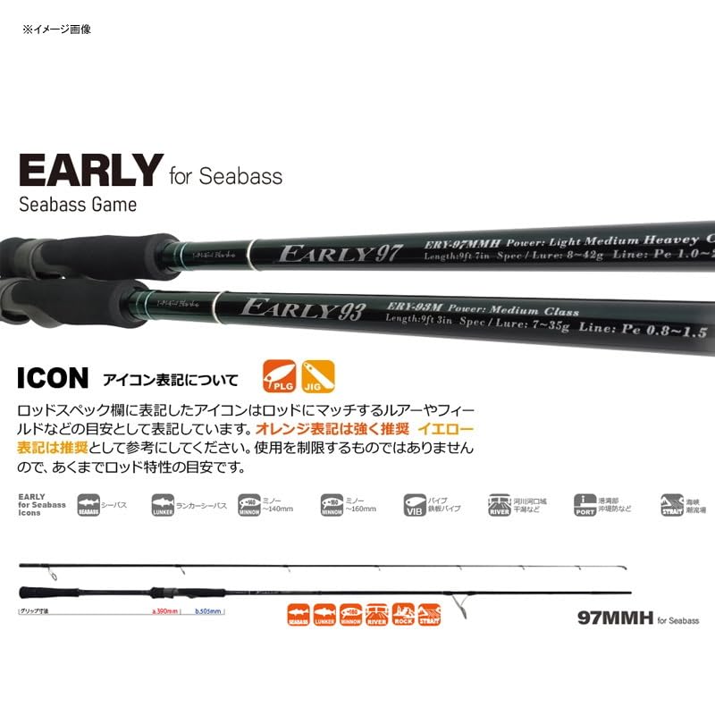 Amazon | ヤマガブランクス シーバスロッド EARLY for SeaBass