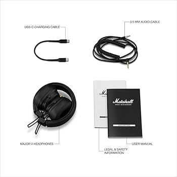 Amazon.com: Marshall Major V On-Ear Wireless Bluetooth Headphones