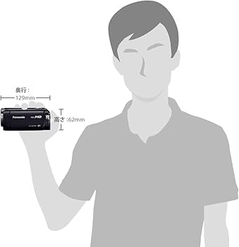 Amazon.co.jp: パナソニック HDビデオカメラ W570M ワイプ撮り 90倍