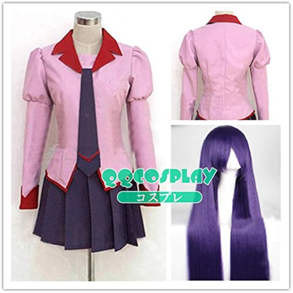 Amazon.co.jp: コスプレ衣装+ウィッグ 化物語 戦場ヶ原ひたぎ cosplay
