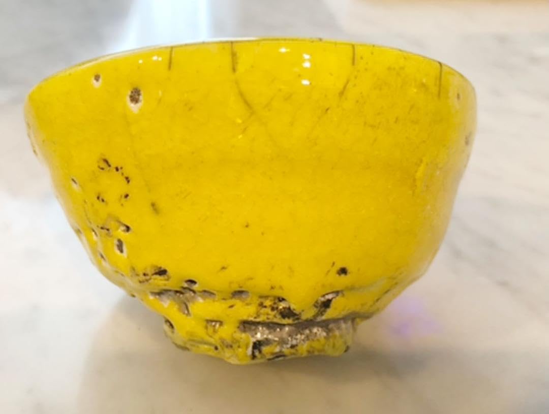 人気・一点物】青木良太 人気 一点物青木良太 黄卵色岩漿楽盃