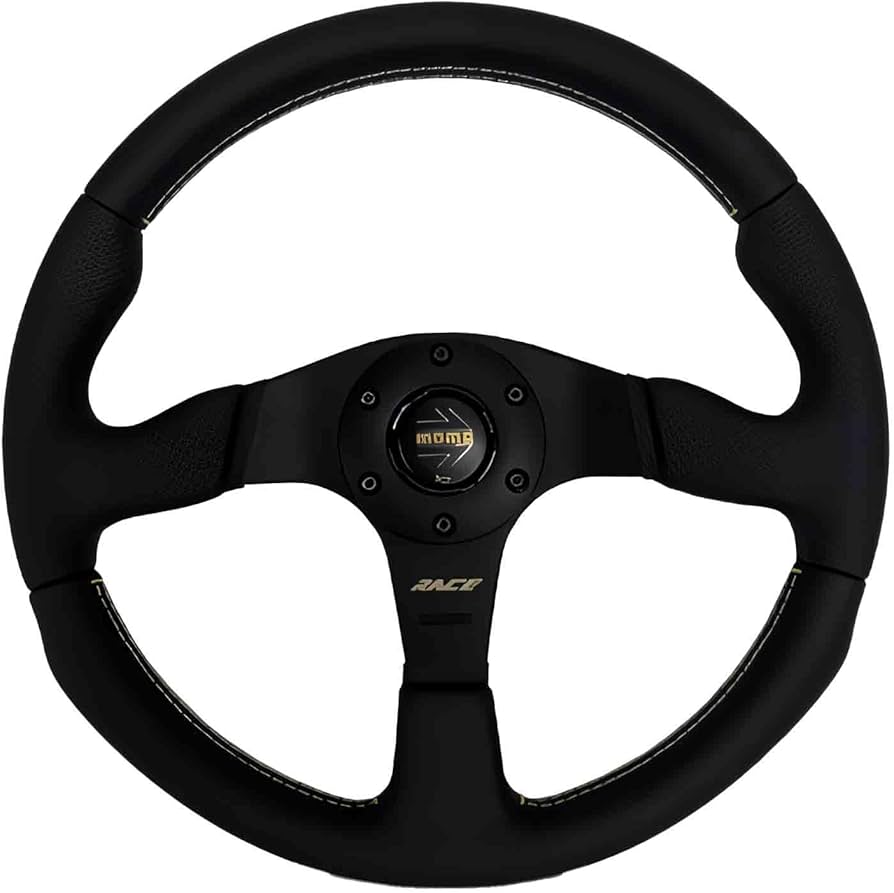 Amazon | MOMO モモ ステアリング RACE NOTO BLACK/GOLD レース ノト