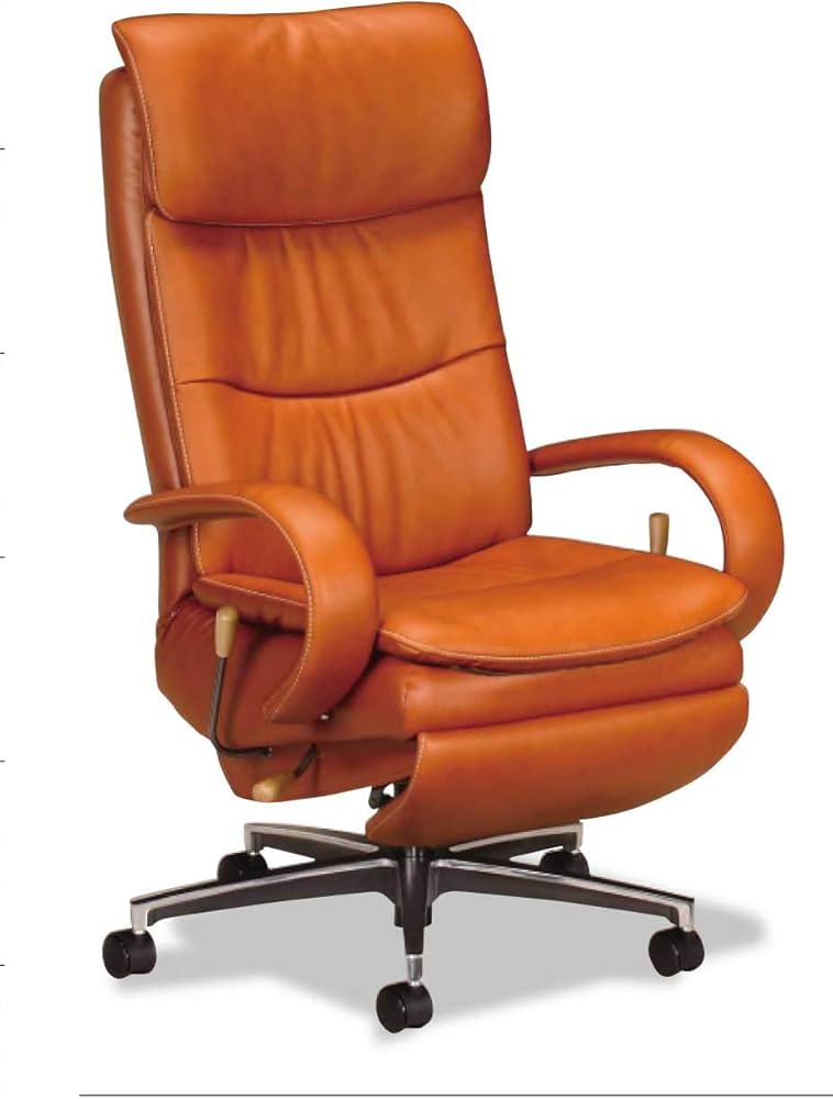 Amazon.co.jp: カリモク 書斎チェア/本革張デスクチェアー 幅750mm