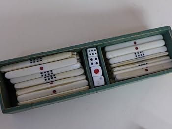 Amazon.co.jp: gg1512 時代物 麻雀牌 麻雀パイ 骨牌 竹牌 骨製 骨董