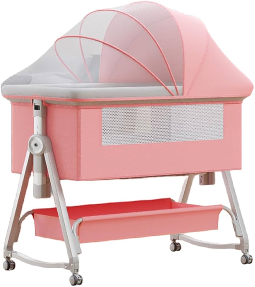 Amazon | ベビーベッド 多機能 添い寝ベッド 揺りかごに変身可能