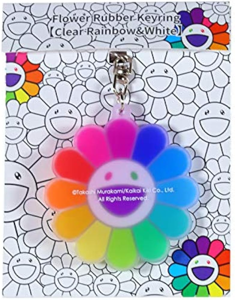 Amazon.co.jp: 村上隆 お花ラバーキーリング Flower Rubber Keyring