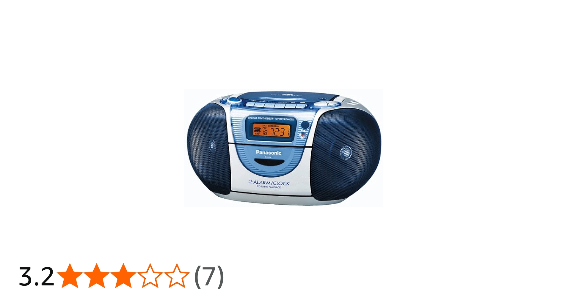 Amazon.co.jp: Panasonic RX-DX1-A CDラジオカセット (ブルー) : 家電