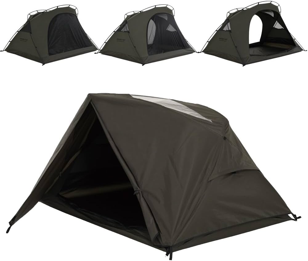 Amazon.co.jp: CAMVIL GODONG 2人用 キャンバス キャンプテント フル